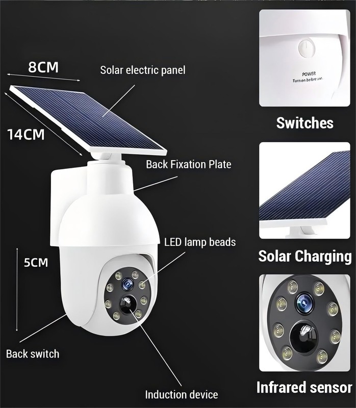 Solar Light Dummy CCTV Camera Outdoor Motion Sensor gallery
