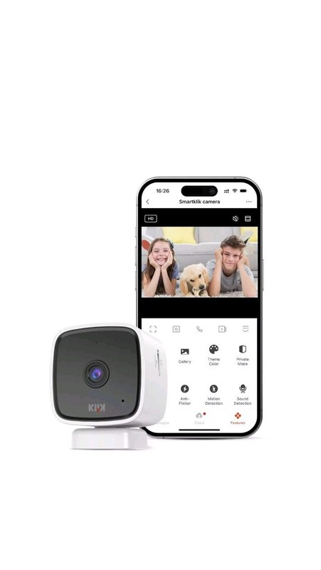Smartklik 1080p HD Motion Detection Indoor Camera, View Using App., 2.4G NEW gallery