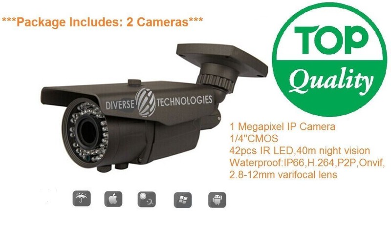 1MP Varifocal Lens HD IP CCTV Mega Pixel Onvif Security Camera 1mega pixel 720P