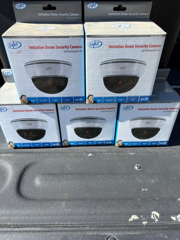 Svat Imitation Dome Security Camera NEW 5 Pack – Flashing Red Light