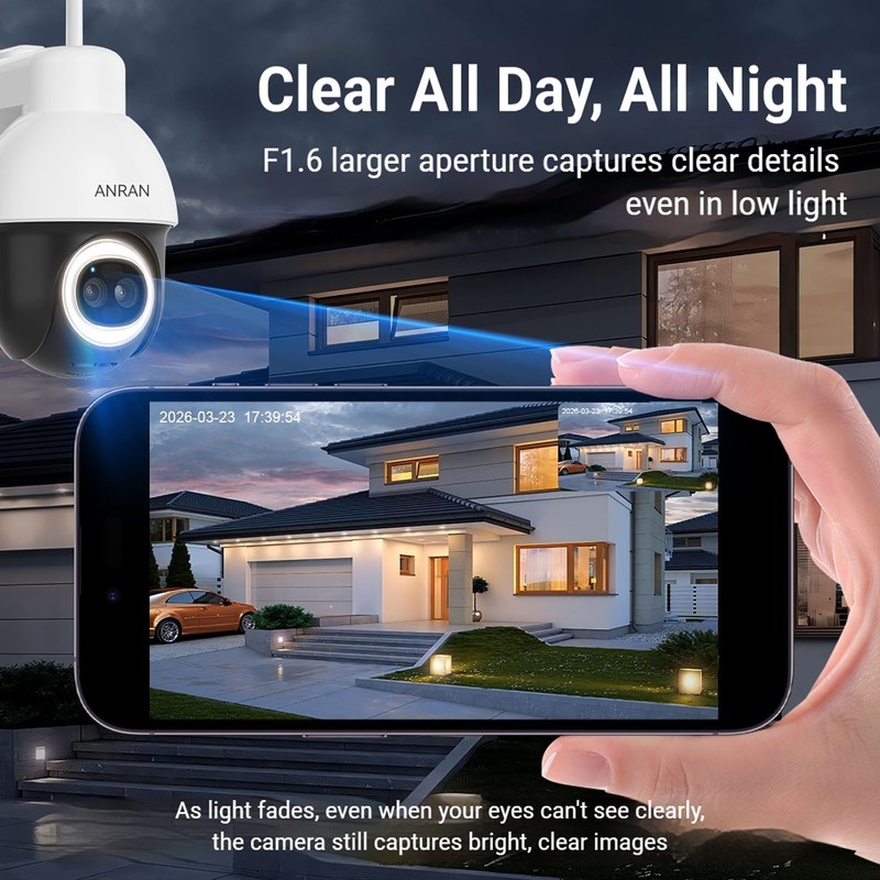 Solar Battery Powered Wireless WiFi Home Security Camera System Outdoor Pan/Tilt gallery