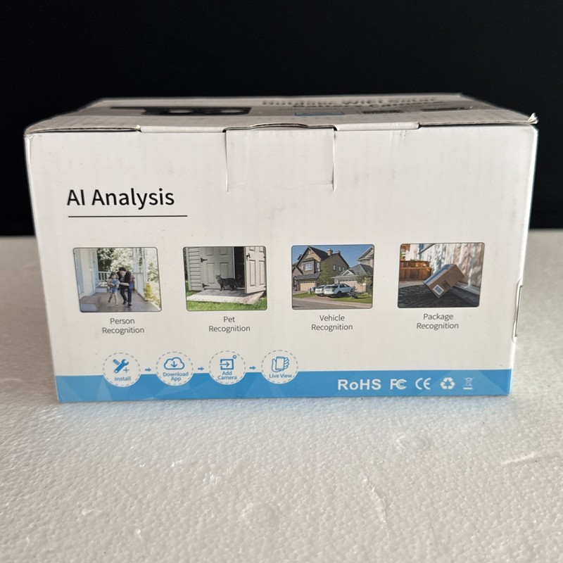 Dual Lens Outdoor WiFi Solar Battery Security Camera with Smart AI Event Detecti gallery