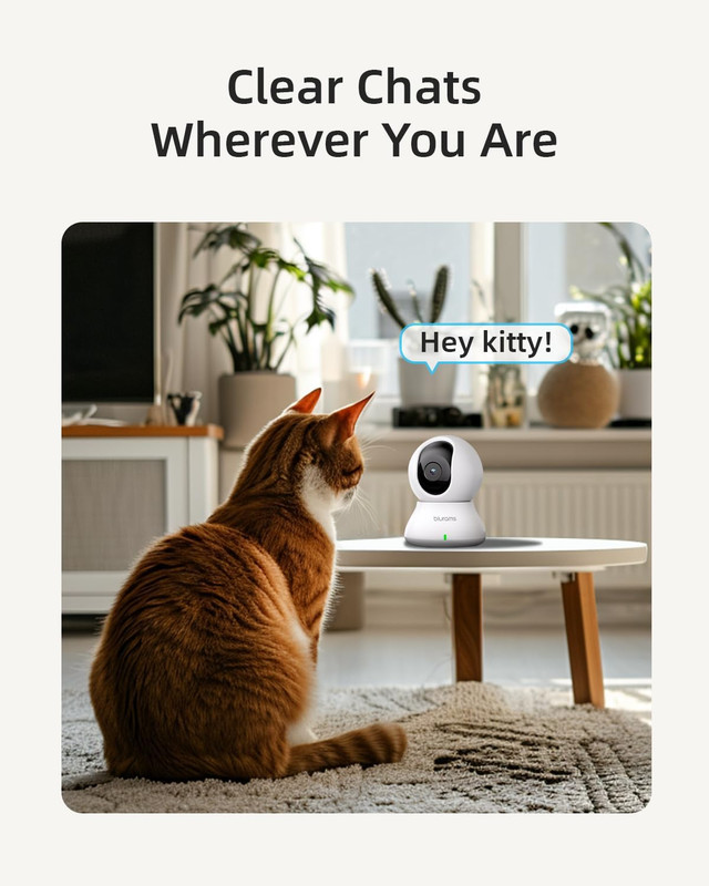 Indoor Security Camera, 5Ghz/2.4Ghz Dual-Band, 2K PZT Pet Camera with Phone App, gallery