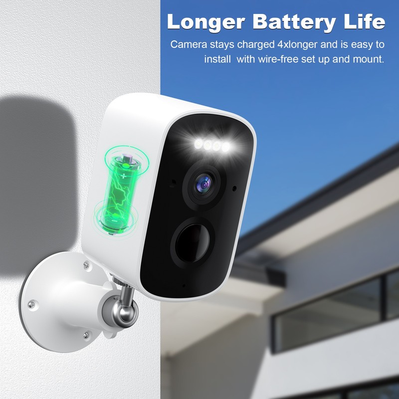 TOPVISION 3MP Wireless Security Camera Night Vision Two-Way Audio 2.4G Wi-Fi gallery