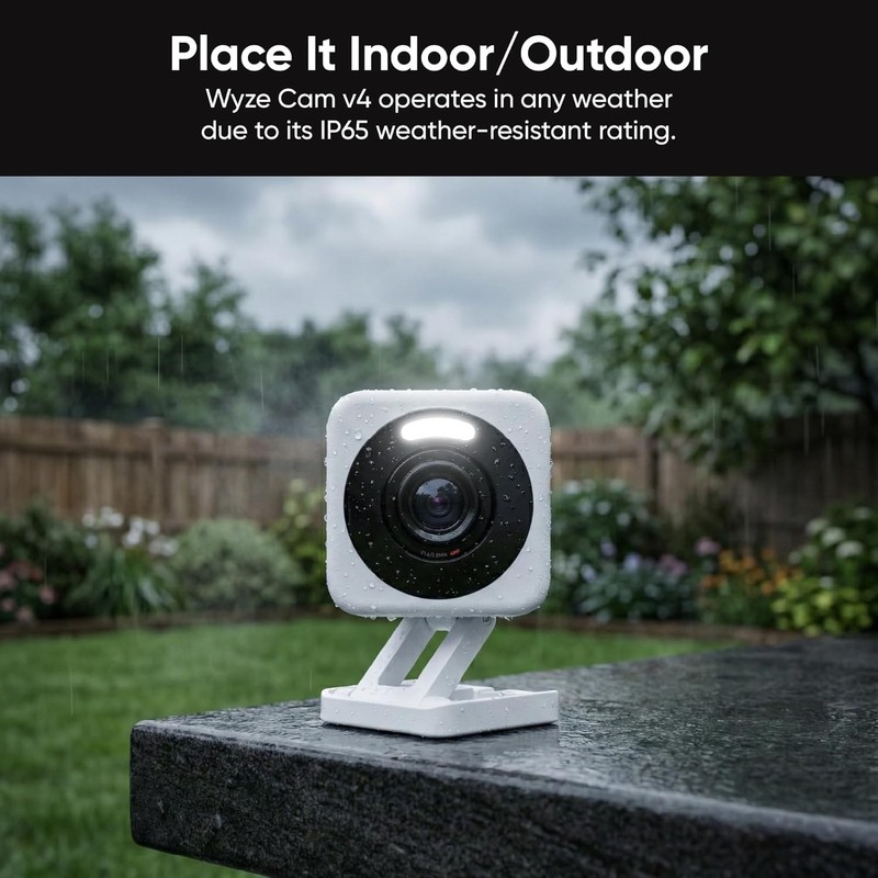 Weatherproof 2.5K Security Camera - Night Vision & No Subscription Required gallery