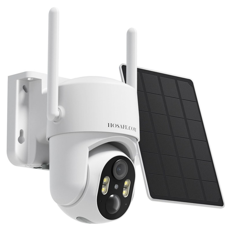 Solar Security Cameras Wireless Outdoor, 360° PTZ Remote Cameras for Home Sec…