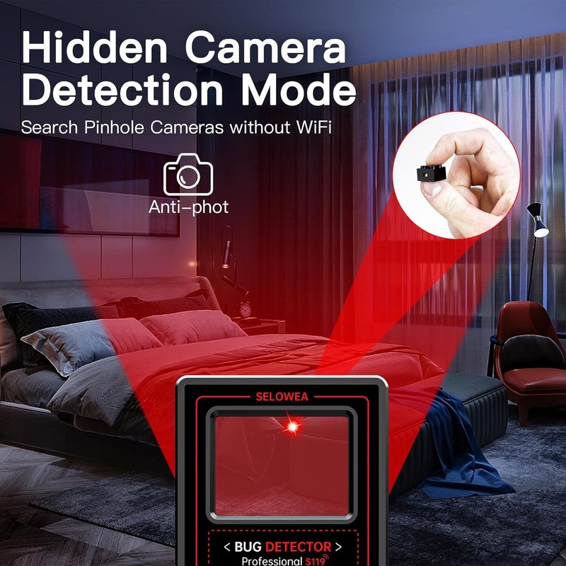 Hidden Camera Detector Professional RF Bug Detector Anti Spy Finder GPS Tracker gallery