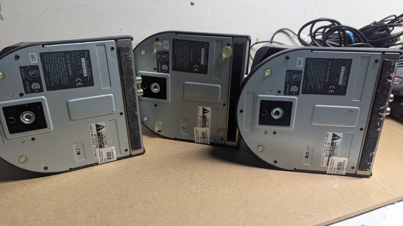 3 SONY Video Cameras EVI-D30 12X Variable Zoom Security Conferencing AF CCD gallery