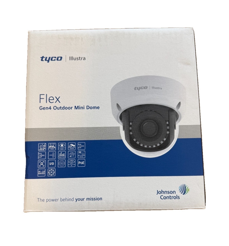 Tyco Illustra Flex IFS04-D12-OIA4 Gen4 4MP MiniDome Security Outdoor Camera gallery