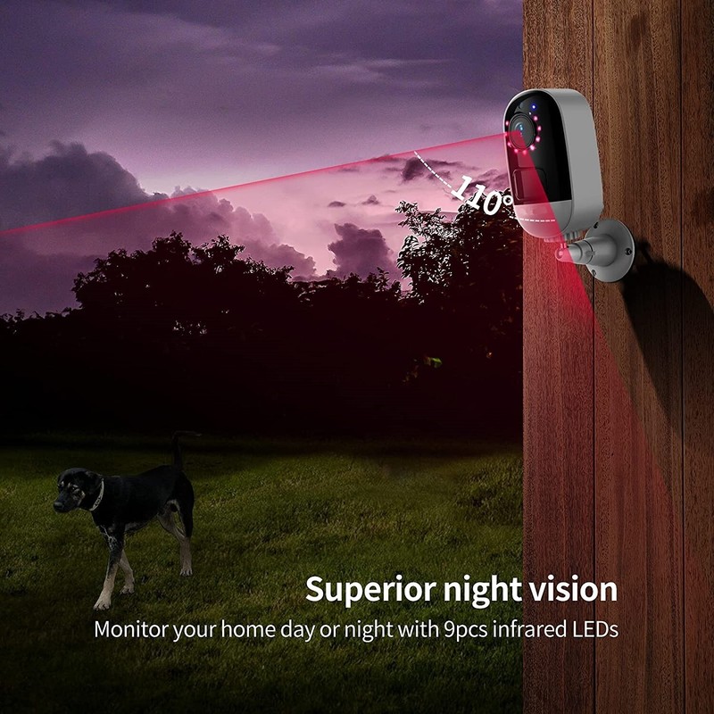 Wireless Solar CCTV Camera 1080P – Battery Powered, Night Vision, Motion Det. gallery