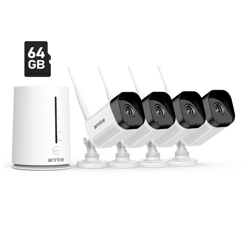 ANNKE 5MP Wireless Security Camera System Two-Way Audio 4CH NVR Human Detection gallery