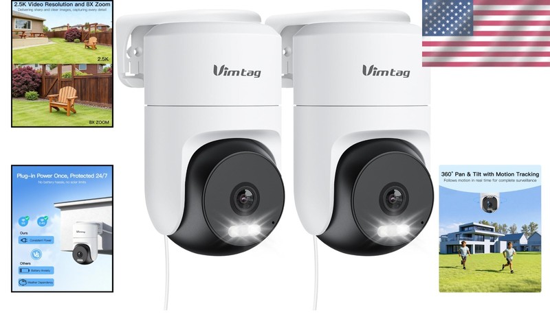 360° Coverage Home Security Camera - AI Alerts & Color Vision Night Capability gallery