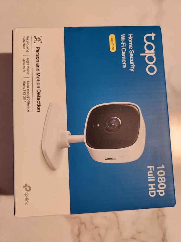 Tapo 1080P Home Security Wi-Fi Camera C100 Factory Sealed