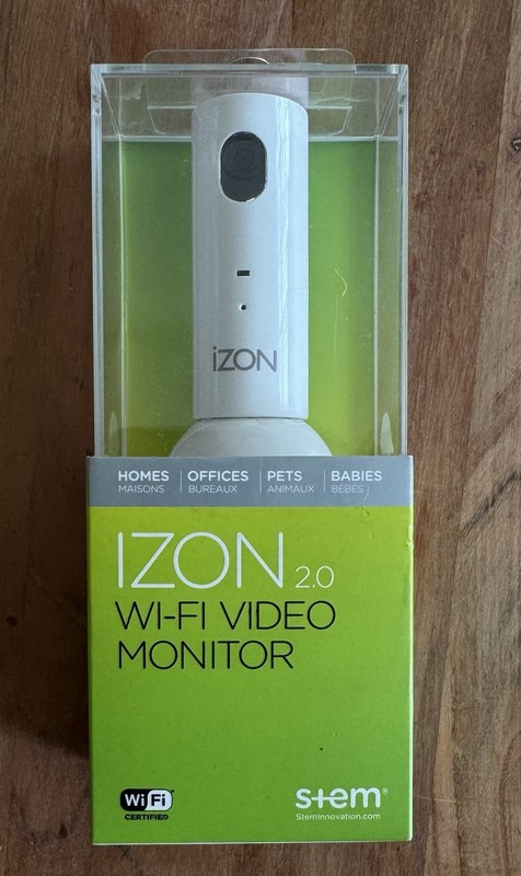 IZON 2.0 wifi video monitor surveillance (new)
