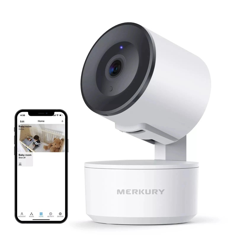 Merkury Smart Auto-Follow Indoor Camera - Requires 2.4 GHz Wi-Fi (MI-CW054)™ gallery
