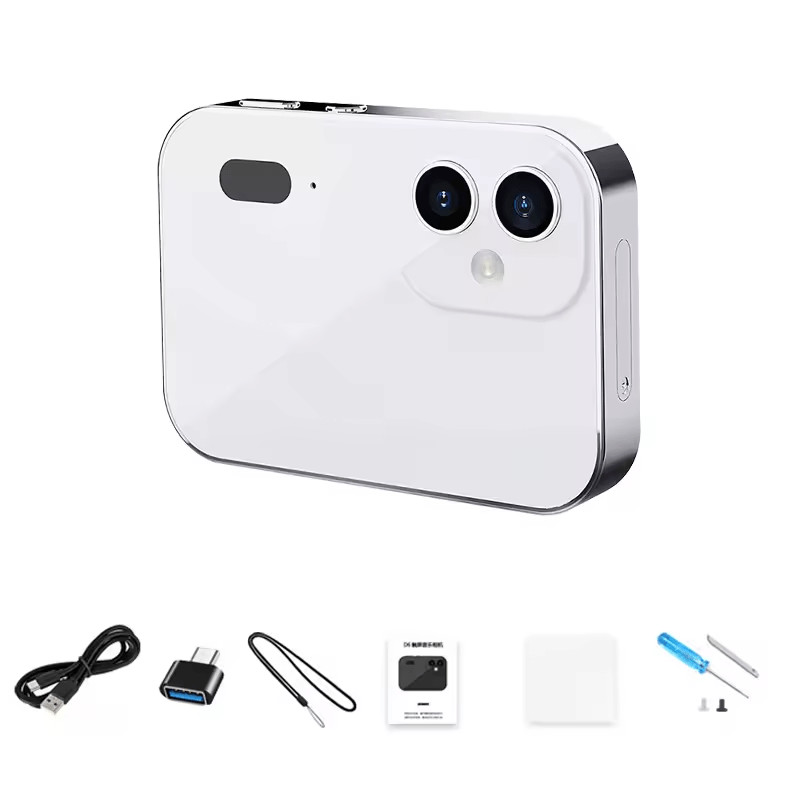 4K Digital Camera Night Vision Triple Lens 3Inch HD 64MP Touch Screen