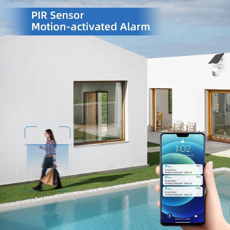 LTE SIM 4G Cellular Solar Security Camera Outdoor Card Battery Powered gallery