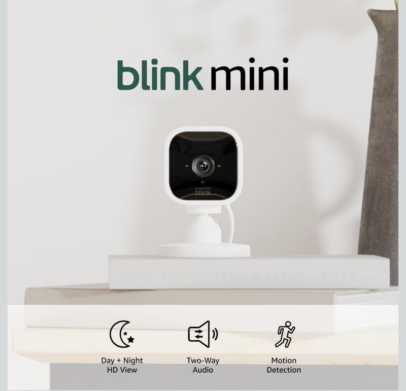 Blink Mini White Indoor Plug-In Live HD Smart Security Camera (New in Box) gallery