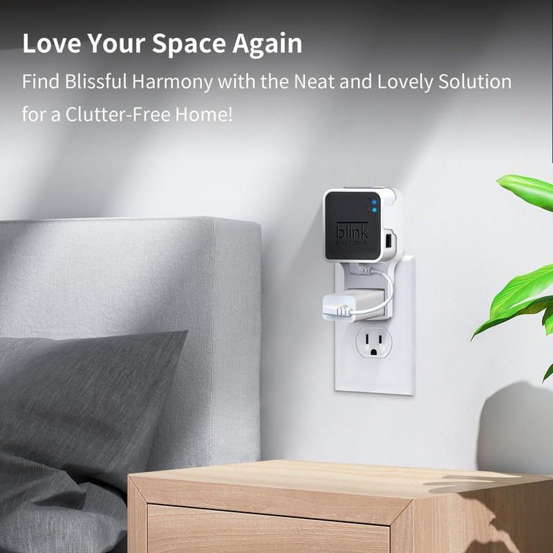 Wall Mount for Blink Sync Module 2 with Short Cable - save Space - No Messy Wire gallery