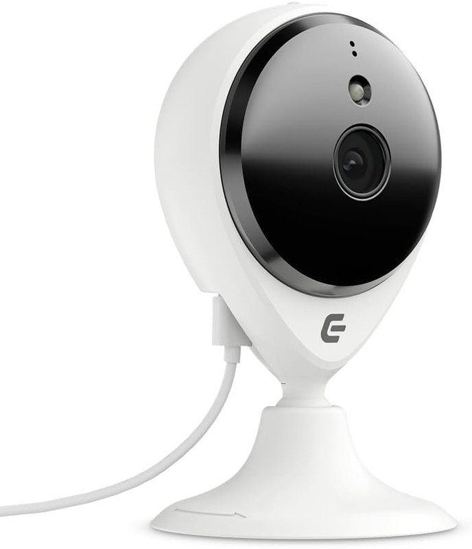 Smart Security Camera Indoor Plug-In Wired, 1080P HD Ip/Wifi Cam for Home Pet El