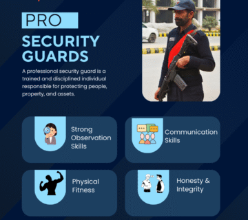 A post about a pro security guard. By Veteran Security & Protection Pvt Ltd